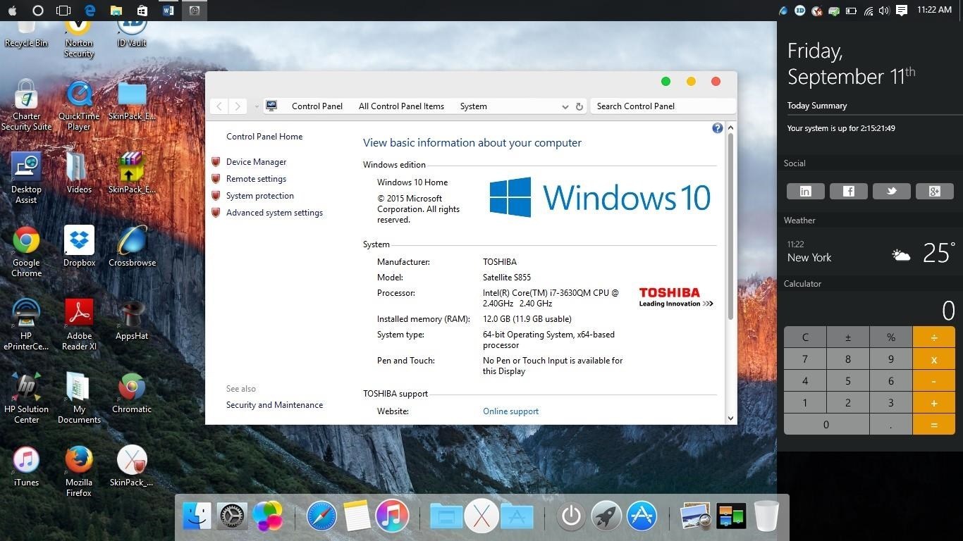 Mac os x download for windows 10 laptop